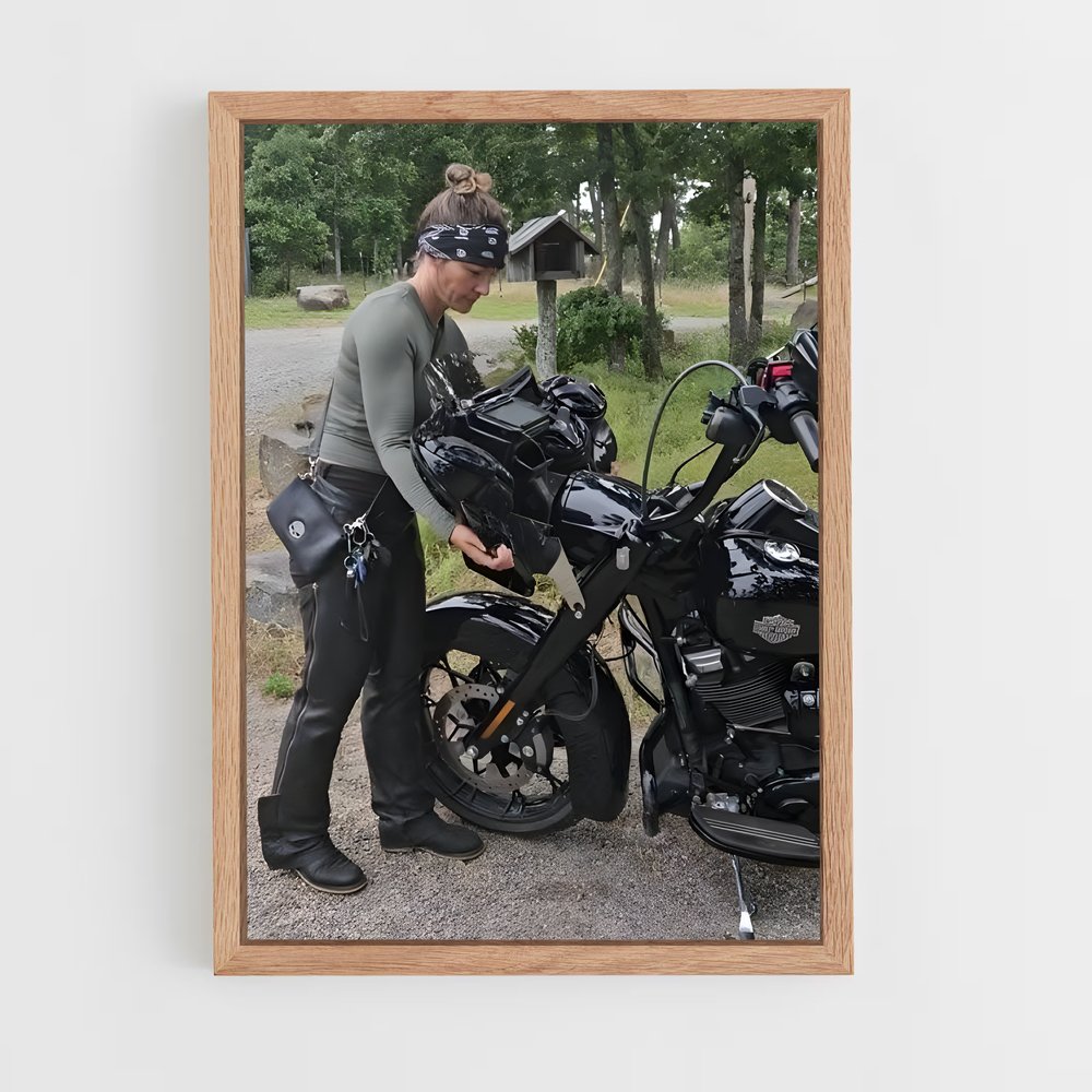 Poster Mécanique sur Route – affiche Harley-Davidson (vue 4)